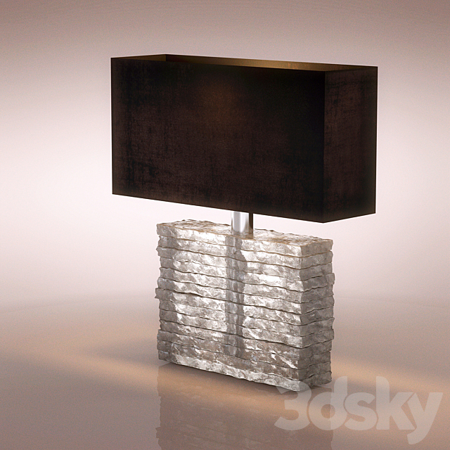 table lamp GLB16 CRYSTAL STRATA LAMP 3ds Max - thumbnail 1