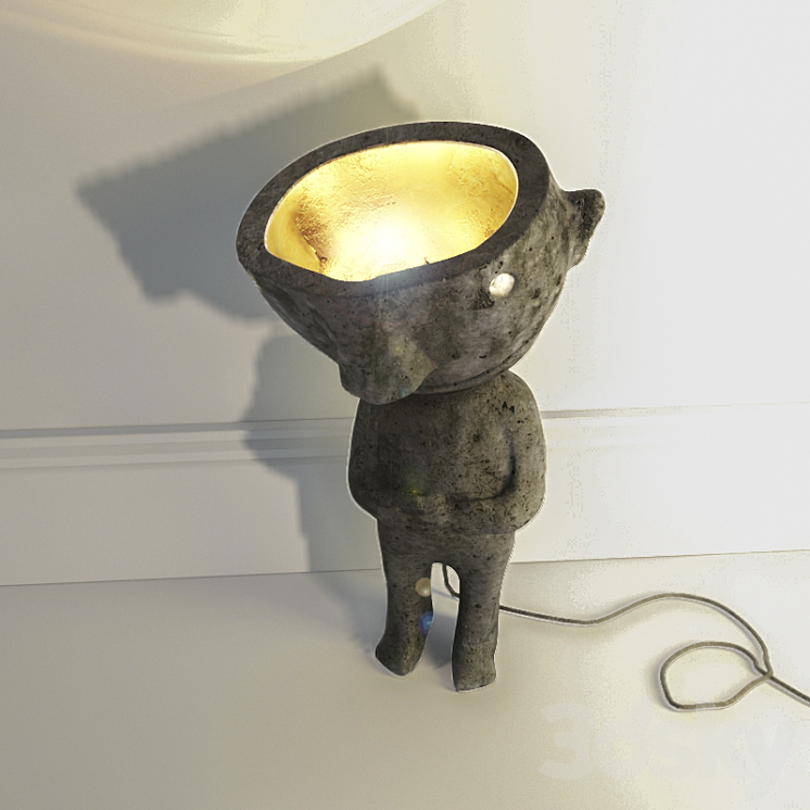 Table lamp handmade. 3DS Max - thumbnail 2