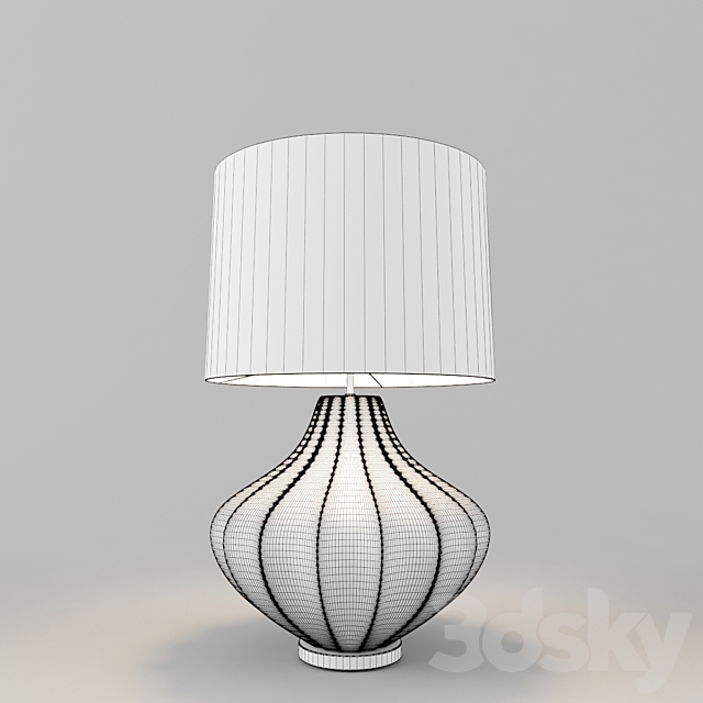 Table lamp HEATHFIELD & Co Mallory Turquoise 3DSMax File - thumbnail 2