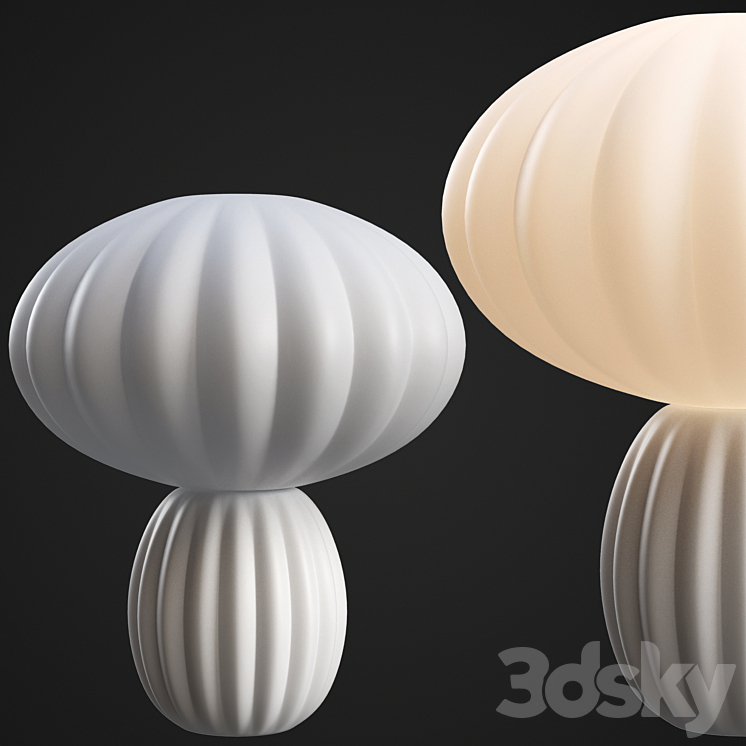 Table lamp Hubsch Opal 3DS Max - thumbnail 1