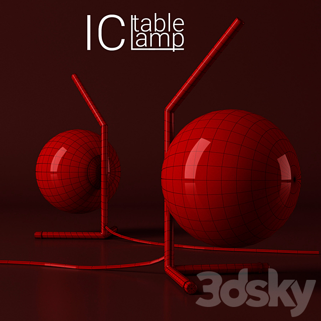 Table lamp IC 3DSMax File - thumbnail 2