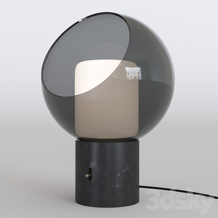 Table lamp Ikea EVEDAL 3DS Max - thumbnail 1