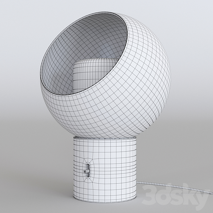 Table lamp Ikea EVEDAL 3DS Max - thumbnail 2