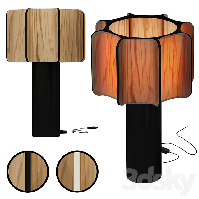 Table lamp KACTOS from LZF 3ds Max - thumbnail 1