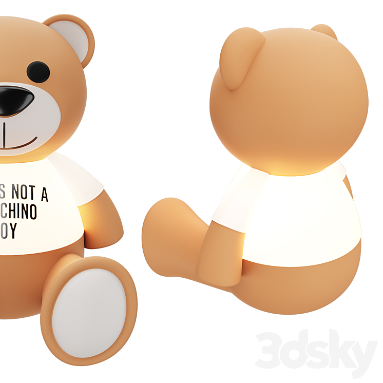 Table lamp Kartell TOY Moschino by Jeremy Scott 3DS Max - thumbnail 2