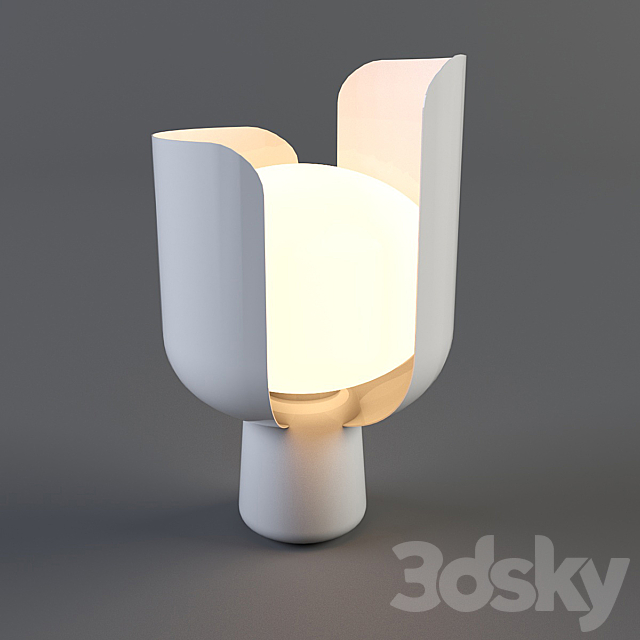 Table lamp. Lampe de table Blom H 24 cm – Fontana Arte 3DSMax File - thumbnail 1