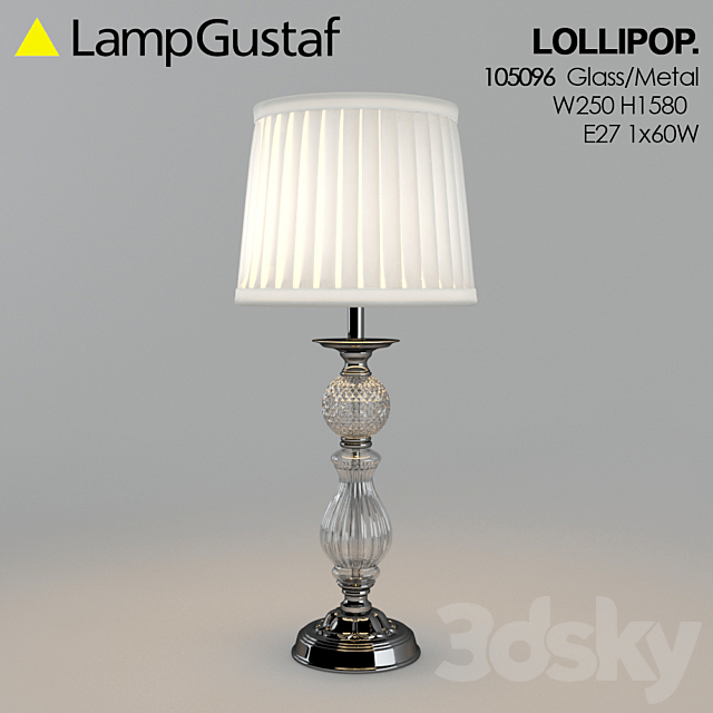 Table lamp LampGustaf Lollipop 3DS Max Model - thumbnail 1