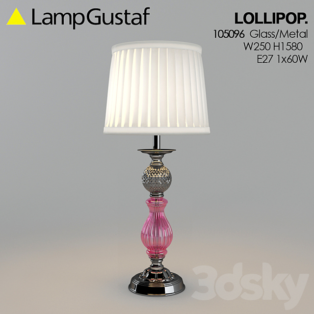 Table lamp LampGustaf Lollipop 3DS Max Model - thumbnail 2