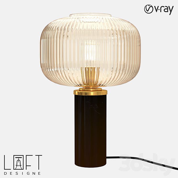 Table lamp LoftDesigne 1364 model 3DS Max - thumbnail 1