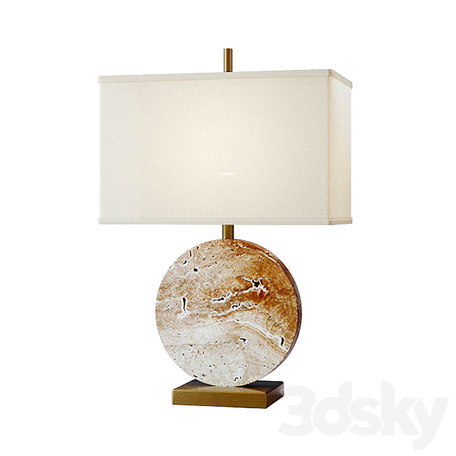 Table lamp Lua Grande Table Lamp beige marble 3DSMax File - thumbnail 1