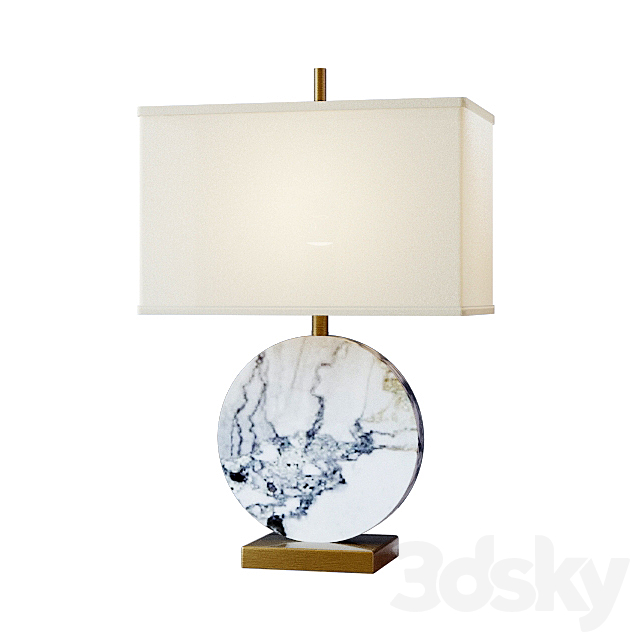 Table lamp Lua Grande Table Lamp gray marble 3DSMax File - thumbnail 1