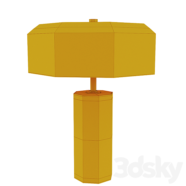 Table lamp Lucide Mirasol 3DS Max Model - thumbnail 3