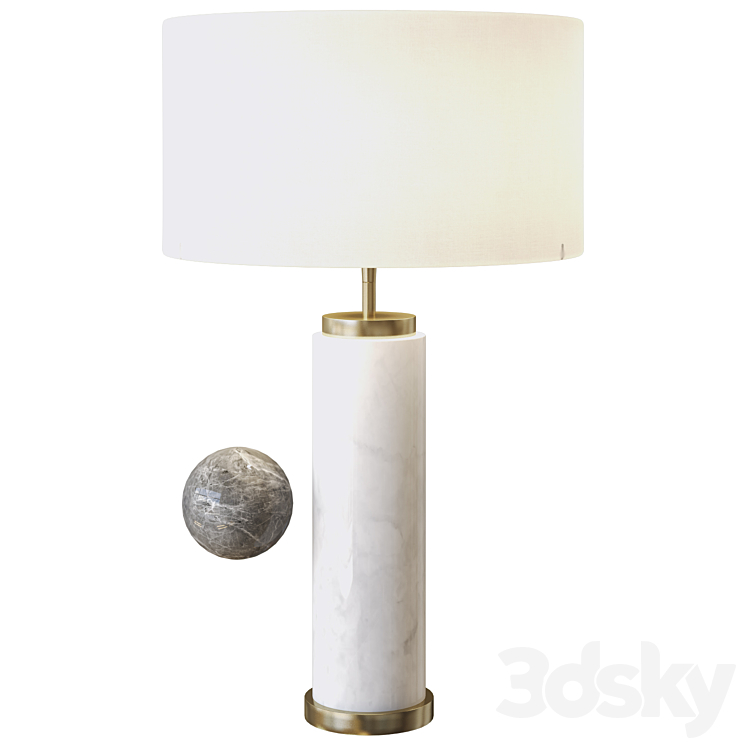 table lamp lxry by eichholtz 3DS Max Model - thumbnail 1