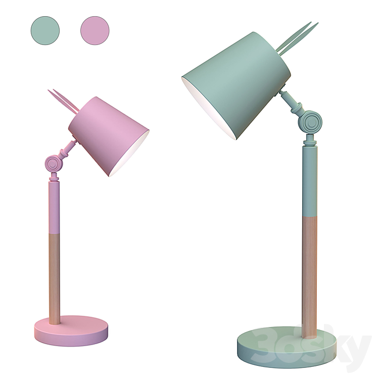 Table lamp LZPZ RUI 3DS Max Model - thumbnail 2