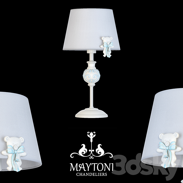 Table lamp Maytoni ARM033-11-BL 3DSMax File - thumbnail 1