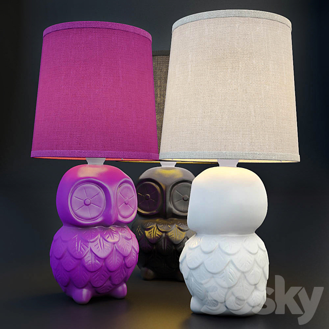 Table Lamp Owl MARKSLOJD Helge 3DSMax File - thumbnail 1