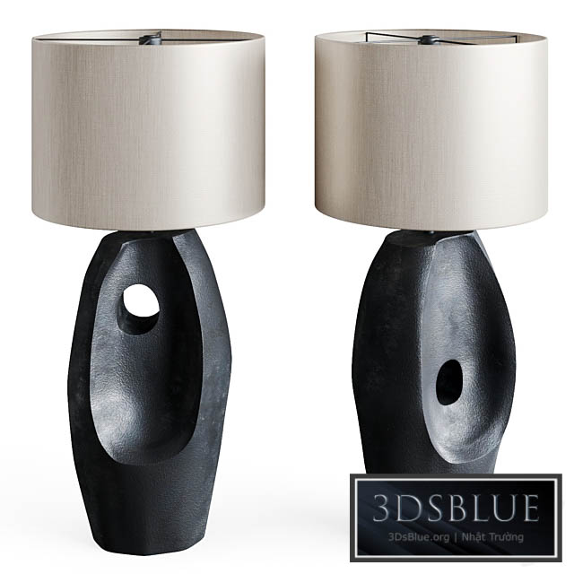 Table lamp Primitive Black 3DS Max - thumbnail 3