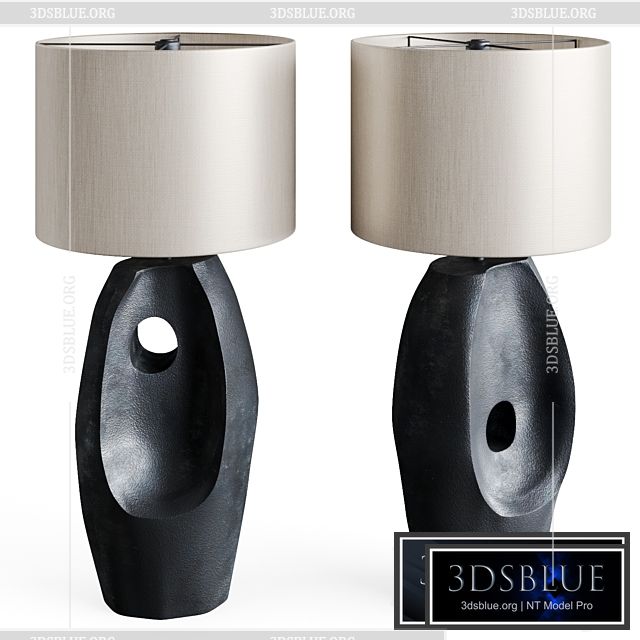 Table lamp Primitive Black 3DS Max - thumbnail 3