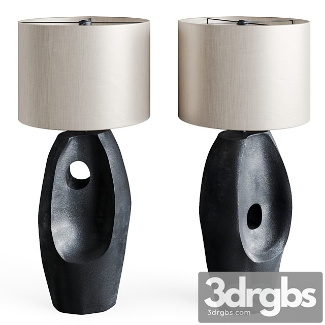 Table Lamp Primitive Black 3dsmax Download - thumbnail 1