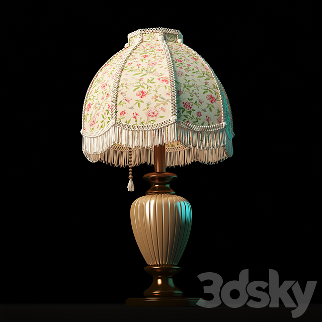 Table lamp retro 3DSMax File - thumbnail 1