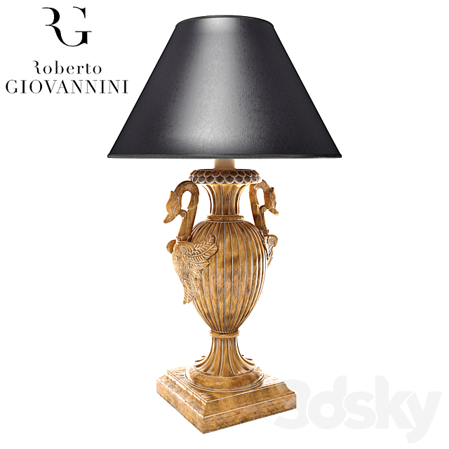 Table lamp Roberto Giovannini _ Chelini 3DS Max Model - thumbnail 2