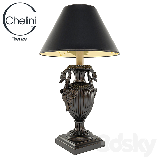 Table lamp Roberto Giovannini _ Chelini 3DS Max Model - thumbnail 3