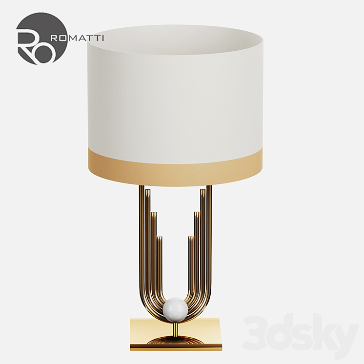 Table lamp Romatti Alemoor 3DS Max - thumbnail 1