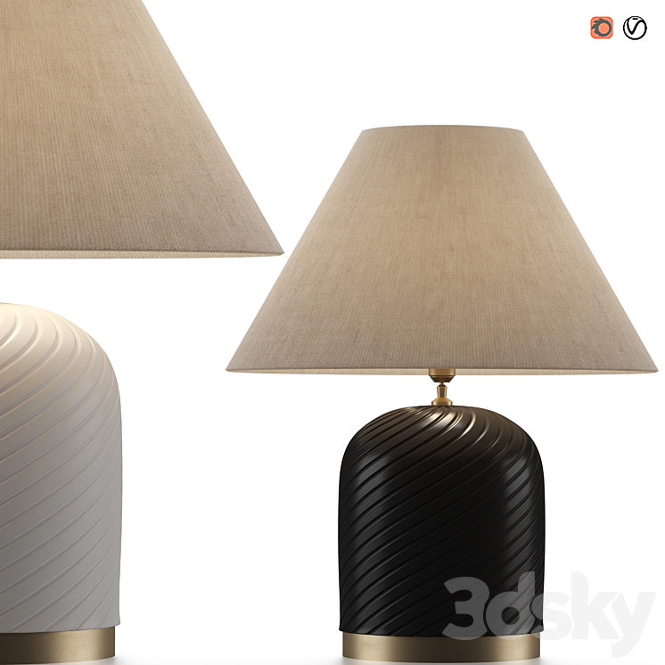 Table Lamp Savona 3DS Max - thumbnail 2