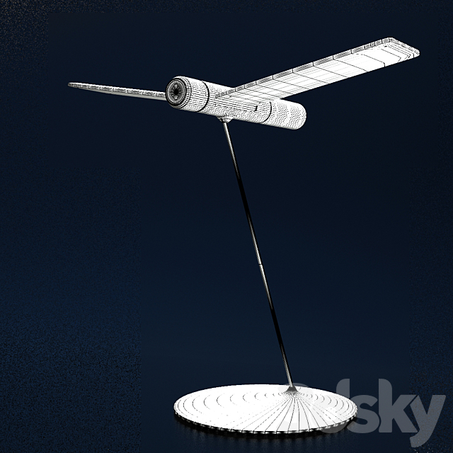 Table Lamp Seagull Table 3DSMax File - thumbnail 2