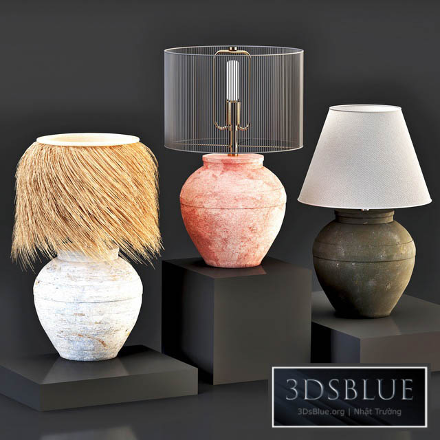 Table lamp-set 01 3DS Max - thumbnail 3