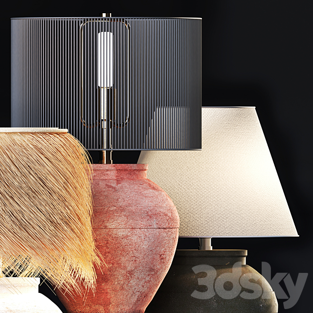 Table lamp-set 01 3DSMax File - thumbnail 4