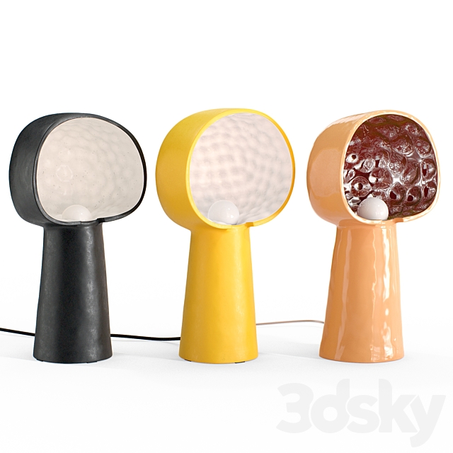 Table lamp set Keni large 3ds Max - thumbnail 1