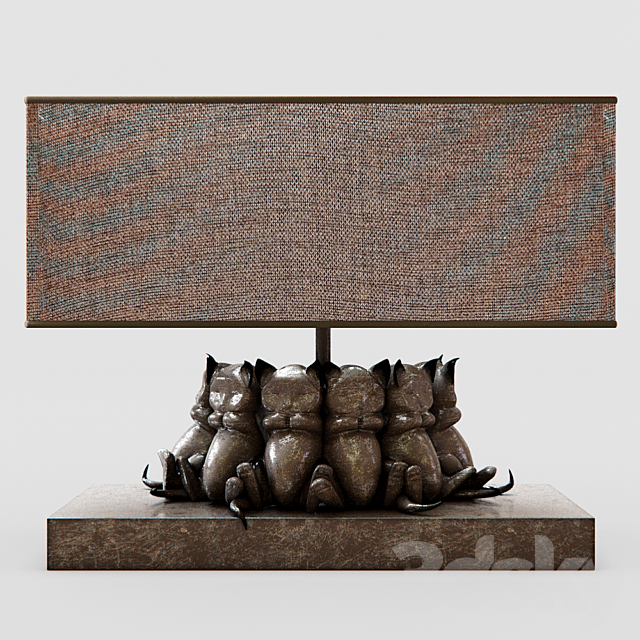 Table Lamp Sleeping Cats by Kare Design 3DSMax File - thumbnail 1