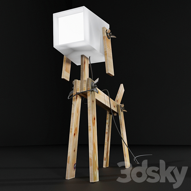 Table lamp The Dog 3DSMax File - thumbnail 3