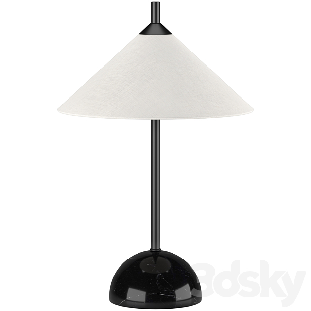 Table lamp Tischlampe Vica mit Marmorfuß 3ds Max - thumbnail 1