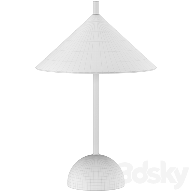 Table lamp Tischlampe Vica mit Marmorfuß 3ds Max - thumbnail 2