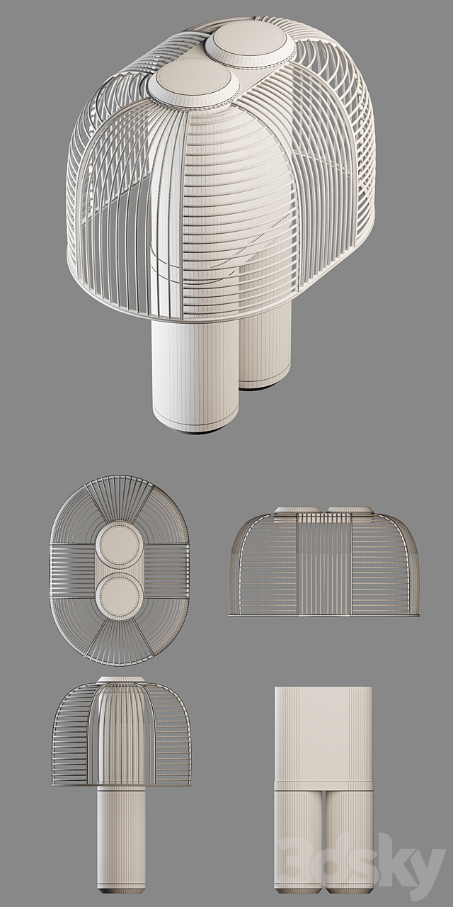 Table lamp YASUKE DCW éditions 3DSMax File - thumbnail 5