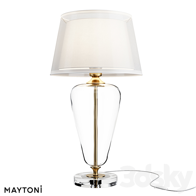 Table lamp Z005TL-01BS Z005TL-01CH 3DS Max Model - thumbnail 2