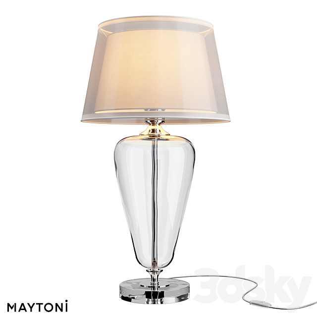 Table lamp Z005TL-01BS Z005TL-01CH 3DS Max Model - thumbnail 3