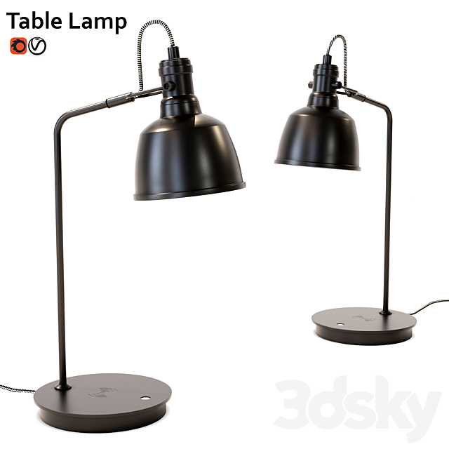 Table lamp ZARA home 3DSMax File - thumbnail 1