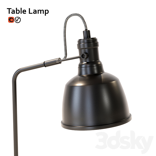 Table lamp ZARA home 3DSMax File - thumbnail 3