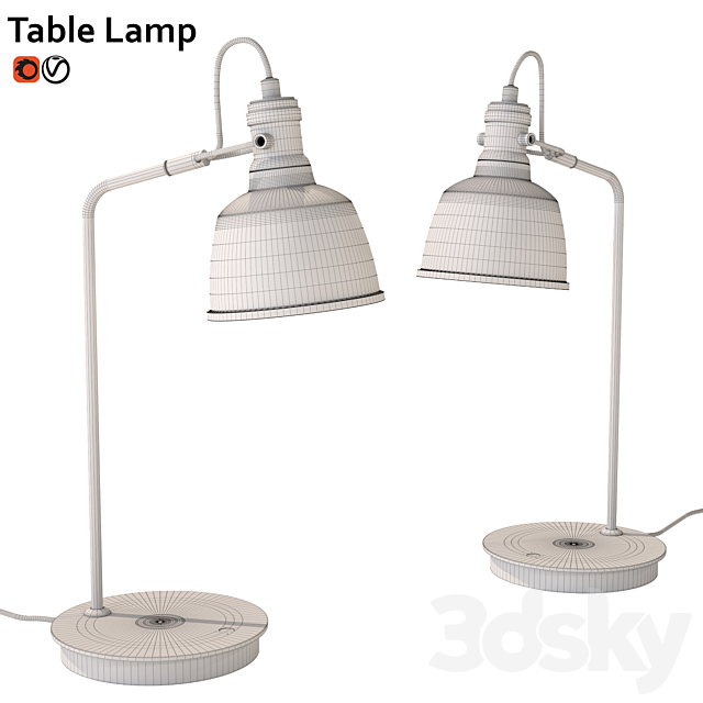 Table lamp ZARA home 3DSMax File - thumbnail 4