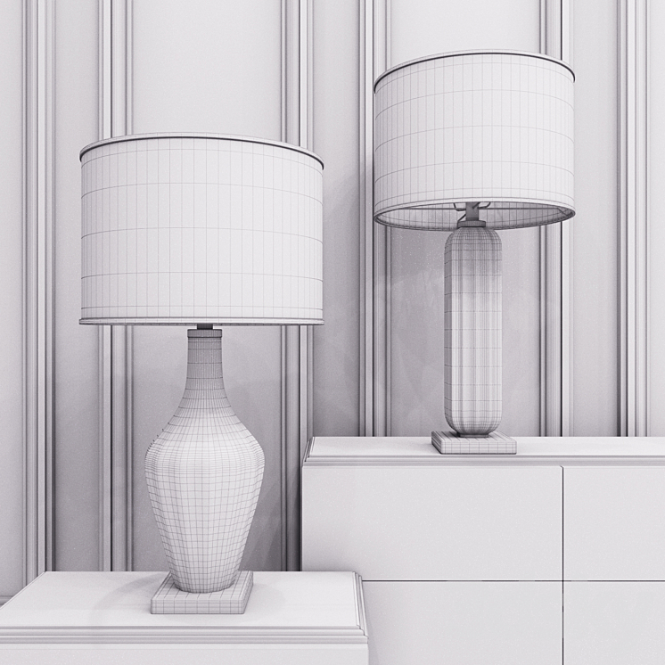 Table lamps UTTERMOST: 26191 26193 3DS Max - thumbnail 2