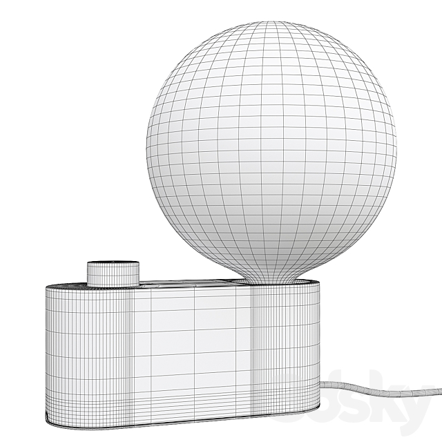 Tala alumina table lamp with sphere iv bulb 3ds Max - thumbnail 2