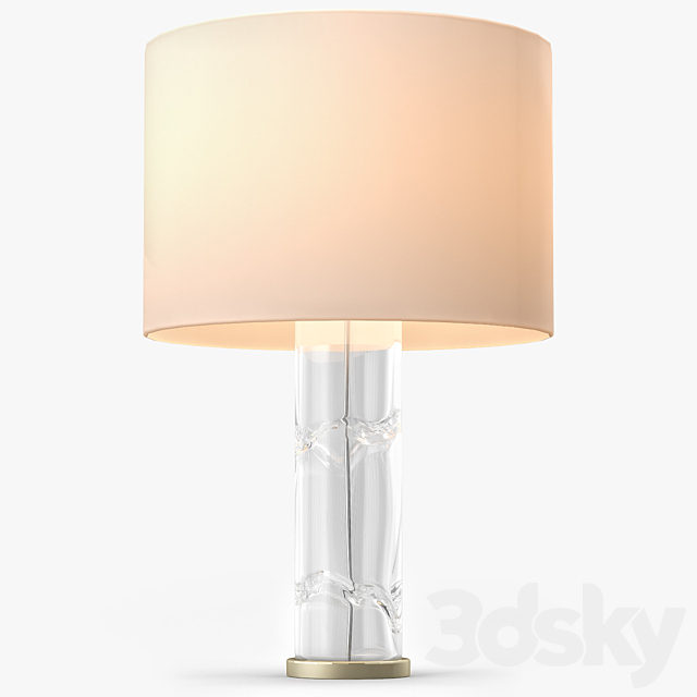 Talisman A Tall Cylindrical Glass Table Lamp 3DSMax File - thumbnail 2