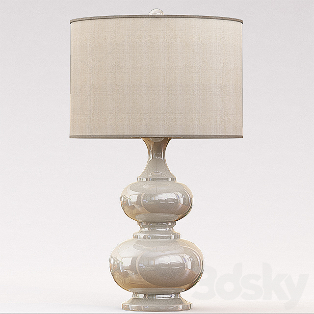 Terra Bella Table Lamp – White 3DSMax File - thumbnail 1