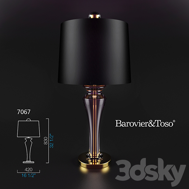 The lamp Barovier & Toso Saint Germain 7067 3DSMax File - thumbnail 1