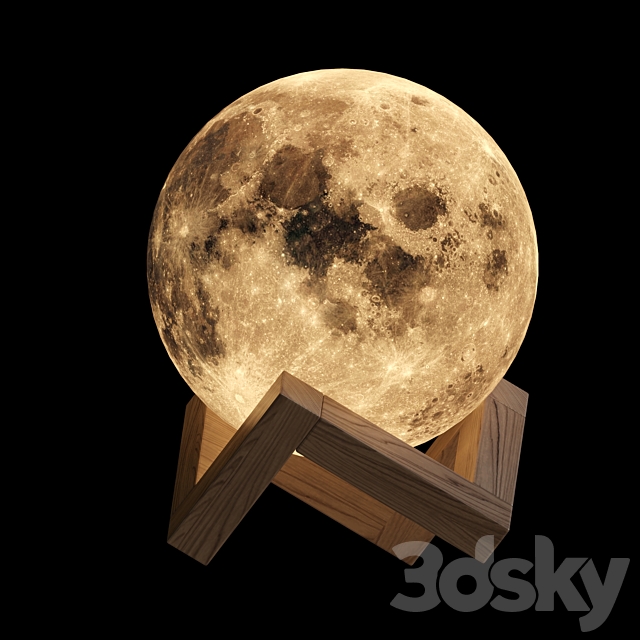 The original moon lamp 3DS Max Model - thumbnail 2