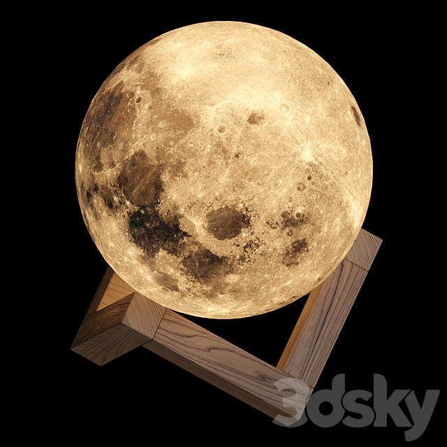 The original moon lamp 3DS Max Model - thumbnail 3