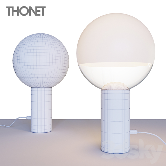 THONET’S KUULA TABLE LAMP 3DS Max Model - thumbnail 2